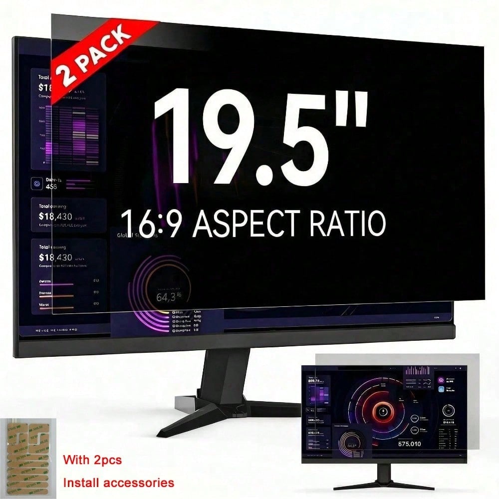 Privacy Filter 2Pack - [2'li Paket] 19.5 İnç 16:9 Bilgisayar