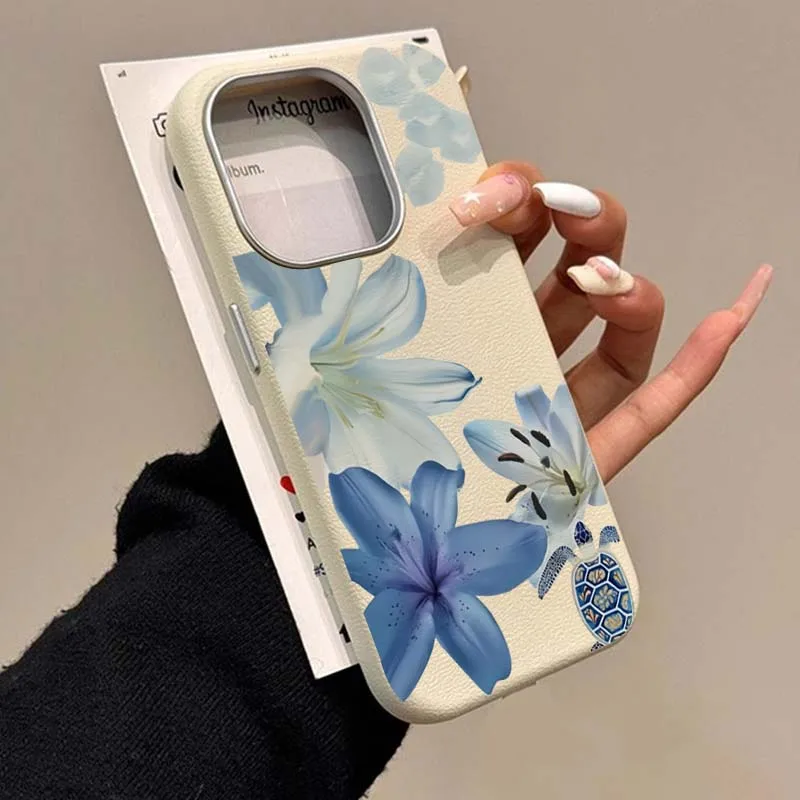 Şık Mavi Zambak Desenli Telefo - Xiaomi Redmi Note 14 incelemesi ve fiyatı